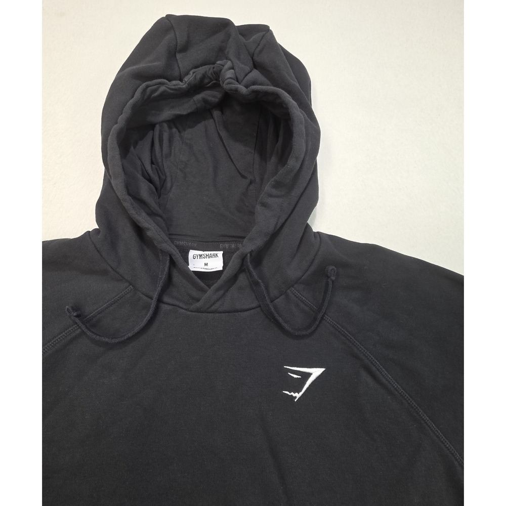 Gymshark Crest Hoodie Mens M LIMITED USE Embroidered Logo Pullover Sweatshirt